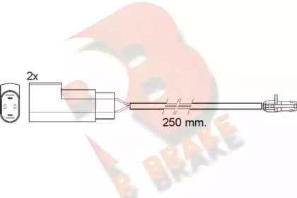 Контакт R BRAKE 610412RB